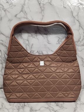 Brooklyn Industries Quilted Brown Shoulder Bag